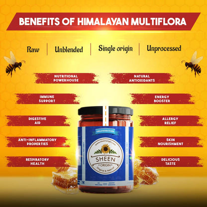 Multiflora Himachal Honey Pure and Natural - Exclusive Edition